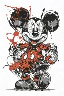 Mickey Mouse tattoo design idea