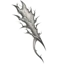 Filler Lightning Bolts tattoo design idea