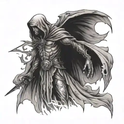 Azrael tattoo design idea