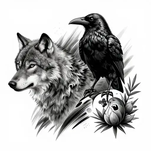 1,528+ Raven And Wolf Tattoo Ideas in 2026 - BlackInk AI