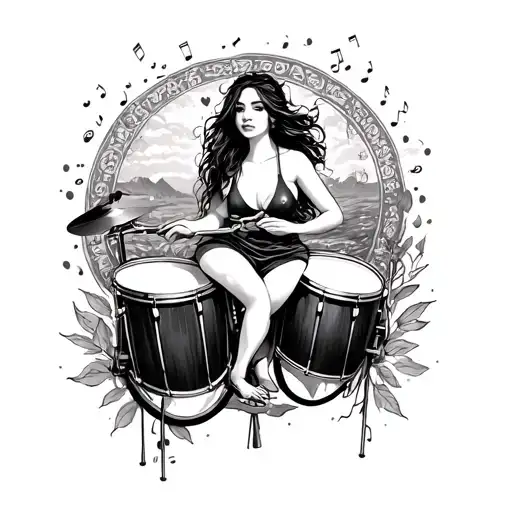 Asmterdam, peace, woman, small tattoo, cycle, musical drums, love tattoo design idea