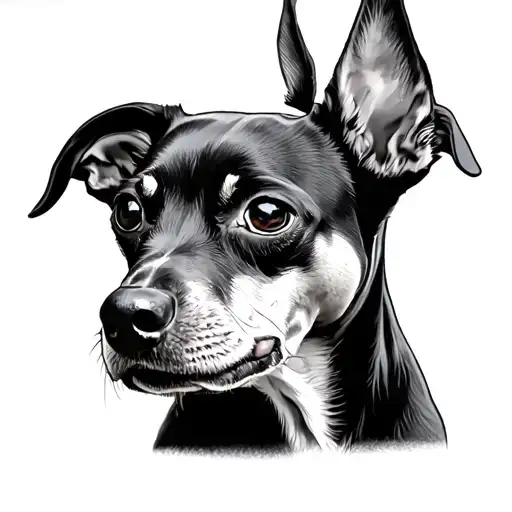 Pinscher tattoo design idea