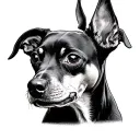 Pinscher tattoo design idea