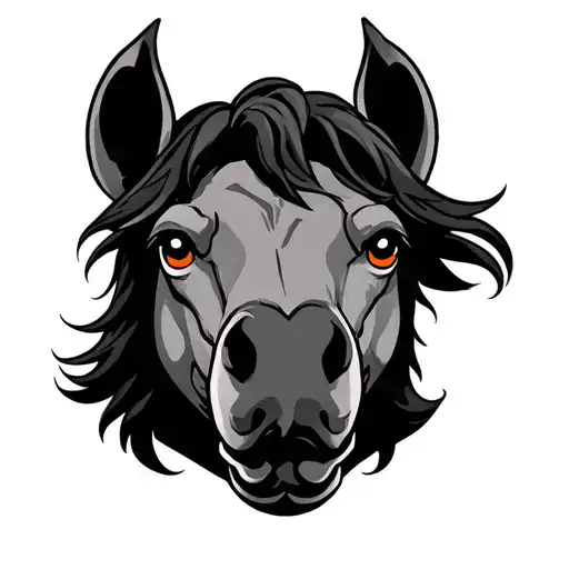 Bojack horseman symbols tattoo design idea