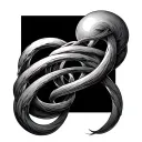 Quantum Entanglement tattoo design idea