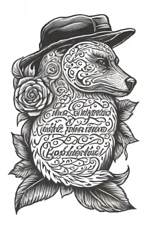 inspired by luke combs lyrics tattoo design idea