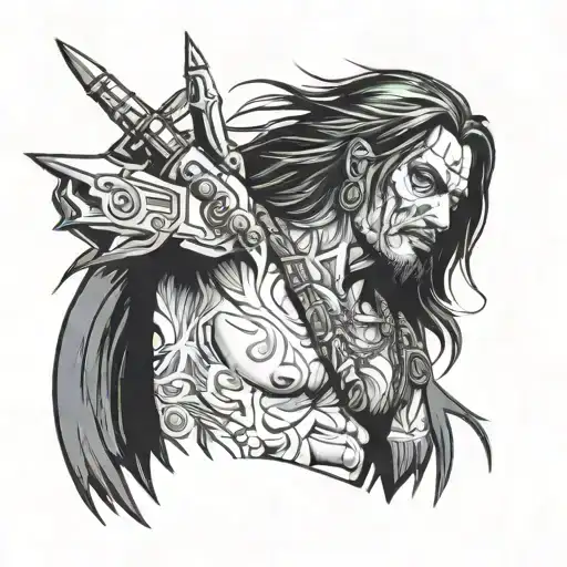 Johnny Silverhand tattoo design idea