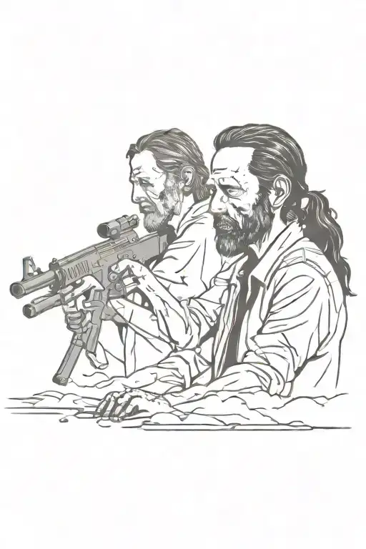 the walking dead  tattoo design idea