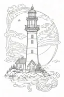 lighthouse tattoo design idea