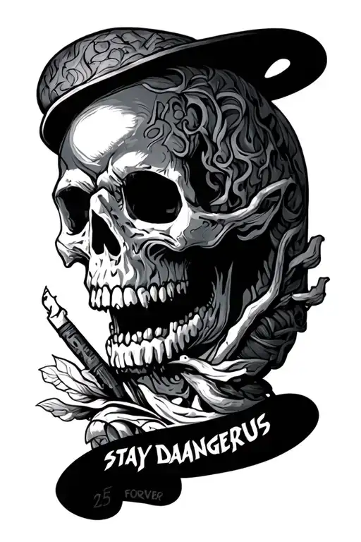 stay dangerous forever 25 tattoo design idea