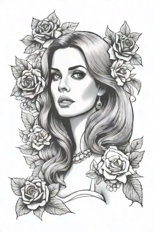 lana del rey lust for life tattoo design idea