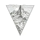 matterhorn mountain tattoo design idea