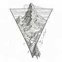 matterhorn mountain tattoo design idea
