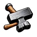 sledgehammer, small, leeds tattoo design idea