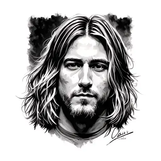 Kurt Cobain tattoo design idea