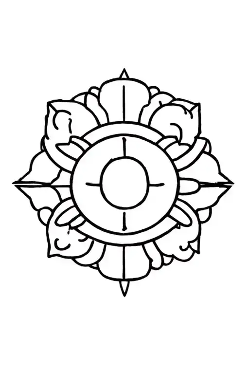 one piece anime icons and logos incorporated tattoo design idea