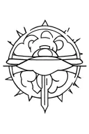 one piece anime icons and logos incorporated tattoo design idea