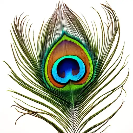 Peacock feather tattoo design idea