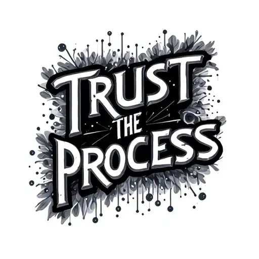 "Trust the process" Morse code design inspired tattoo design idea