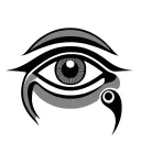 The eye of Horus with the Cho Ku Rei tattoo design idea