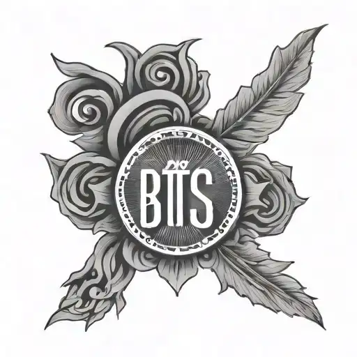 bts logo tattoo design idea