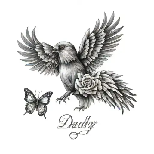 memorial tattoo for daddy daughter tattoos tattoo design idea