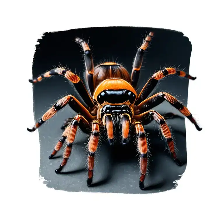 realistic tarantula tattoos based tattoo tattoo design idea