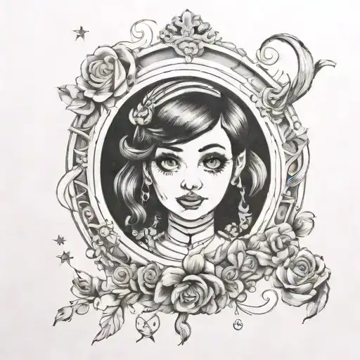 melanie martinez portals inspired tattoo design idea