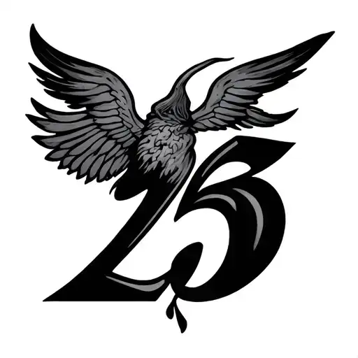 1993 year of birth in numbers tattoo design idea