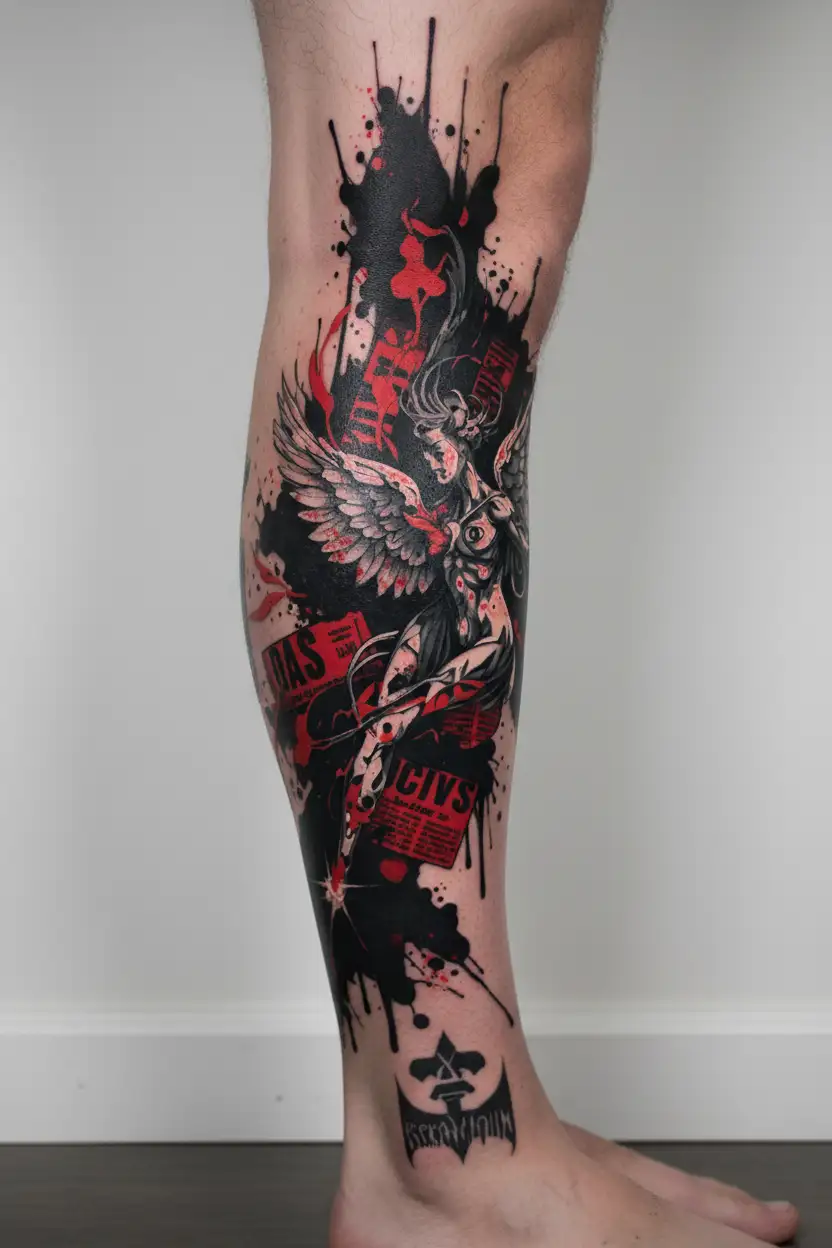 seraphim tattoo in dark mode A second tattoo design idea