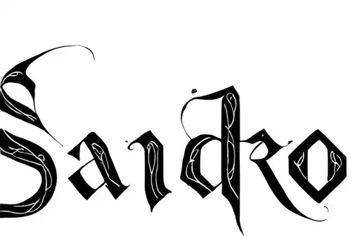 "Sandro
" tattoo design idea