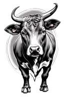 Spanish Bull tattoo design idea