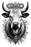 Spanish Bull tattoo design idea