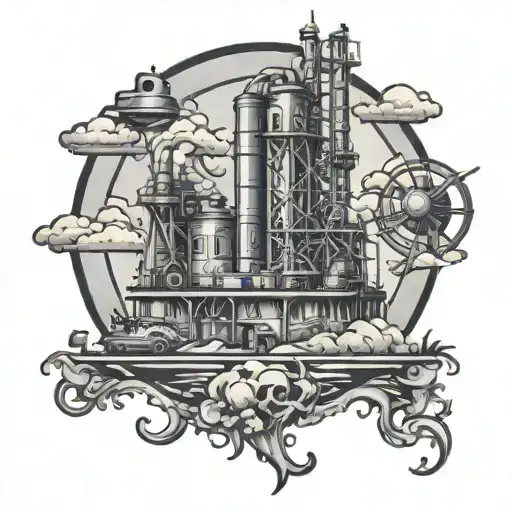 refinery texas  tattoo design idea