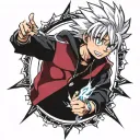 killua Hunter x hunter with lightning bolts tattoo design idea