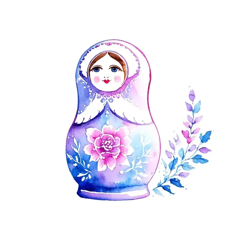Russian nesting doll tattoo design idea