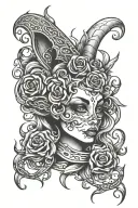 whore tattoo design idea