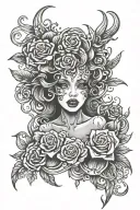 whore tattoo design idea