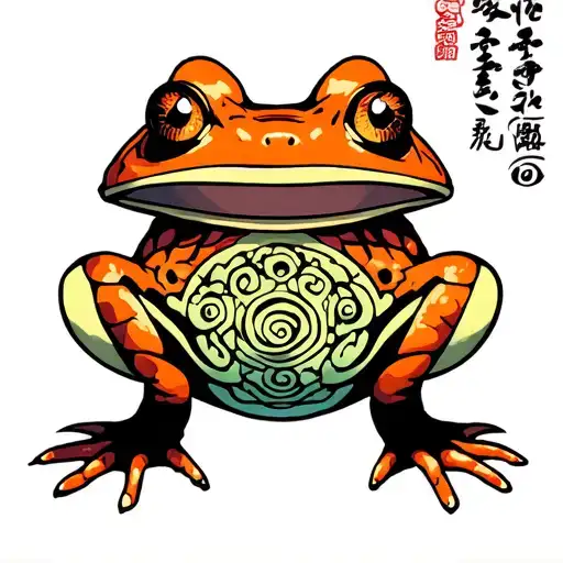naruto sage toads with dmt molecule tattoo design idea
