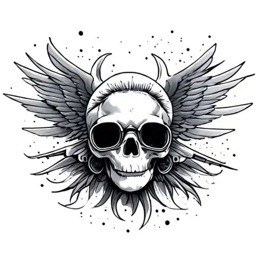 Private Jet tattoo design idea