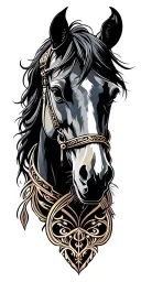 Horse tattoo design idea