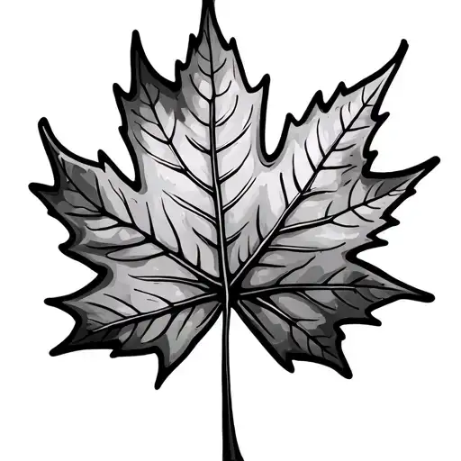 Maple Leaf tattoo design idea