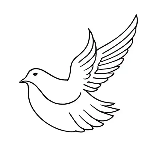 Holy Spirit Dove tattoo design idea