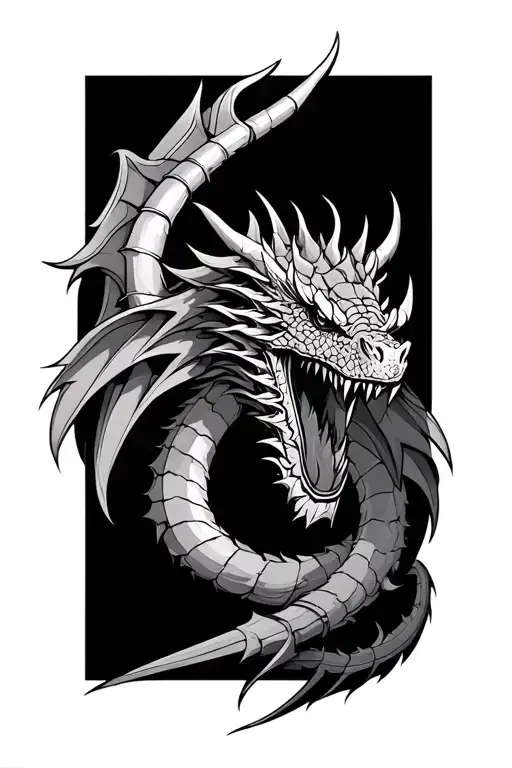 Dragon Slayer tattoo design idea