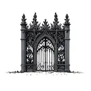 gothic gates tattoo design idea