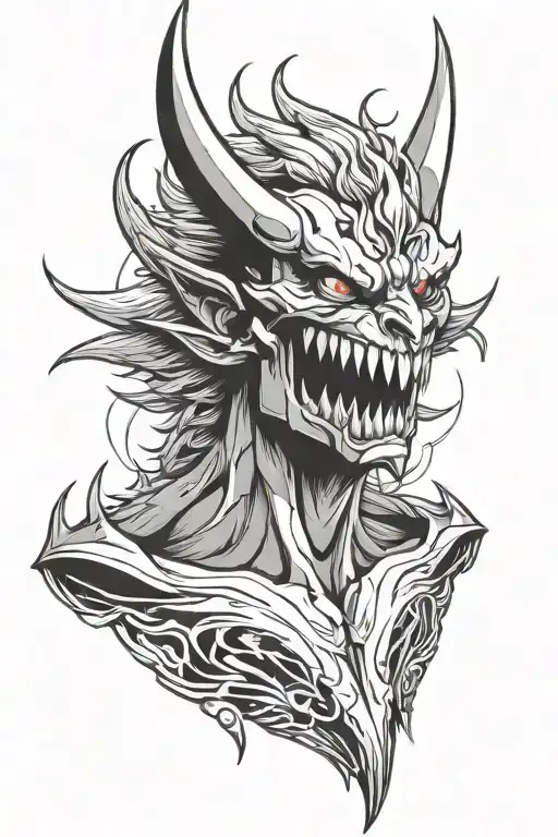 devilman crybaby tattoo design idea