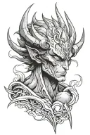 devilman crybaby tattoo design idea