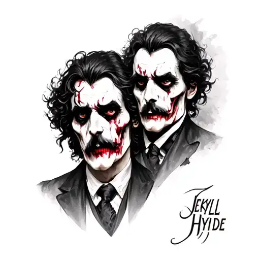 Jekyll And Hyde tattoo design idea