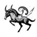 Aries Sagittarius tattoo design idea