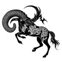 Aries Sagittarius tattoo design idea